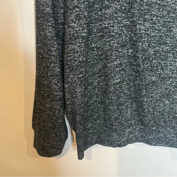Athleta Mindful Pullover Long Sleeve Sweatshirt Charcoal Grey Heather Medium M - Picture 3 of 10
